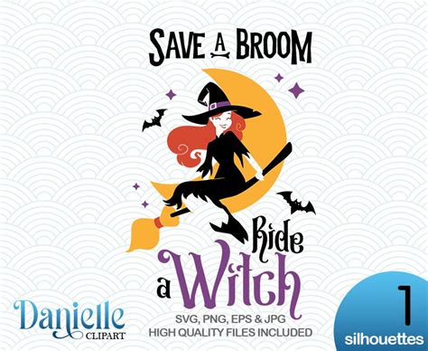 Save a bro9m ride a witch